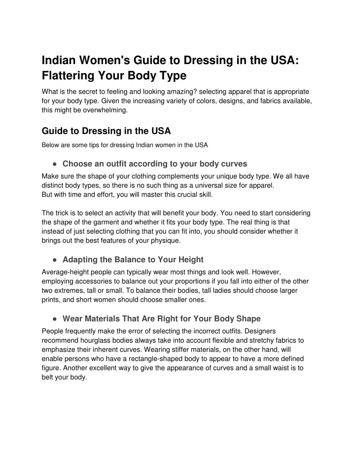 indian women s guide to dressing