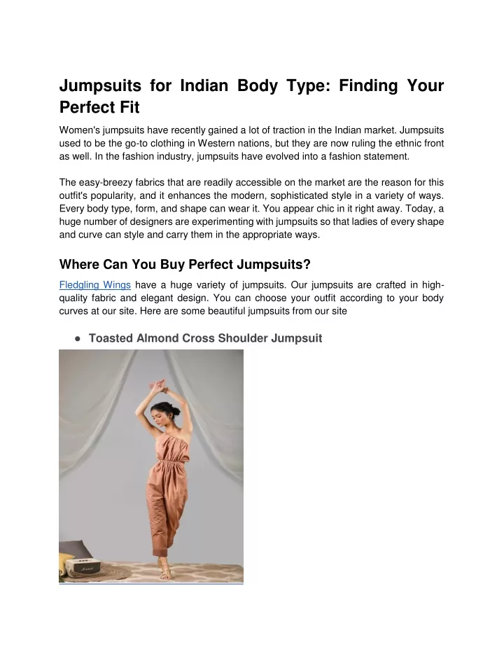 jumpsuits for indian body type finding your