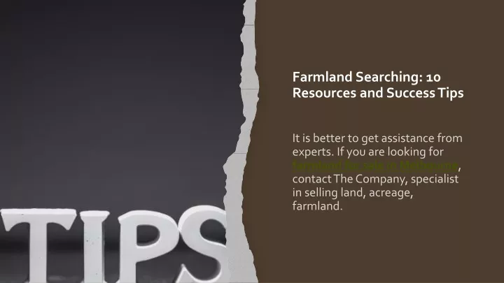 farmland searching 10 resources and success tips