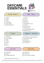 Essential Daycare Checklist - slide 1