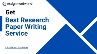 Best Research Paper Writing Service