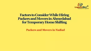 Factors to Consider While Hiring Packers and Movers Ahmedabad