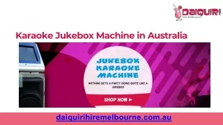 Karaoke Jukebox Machine