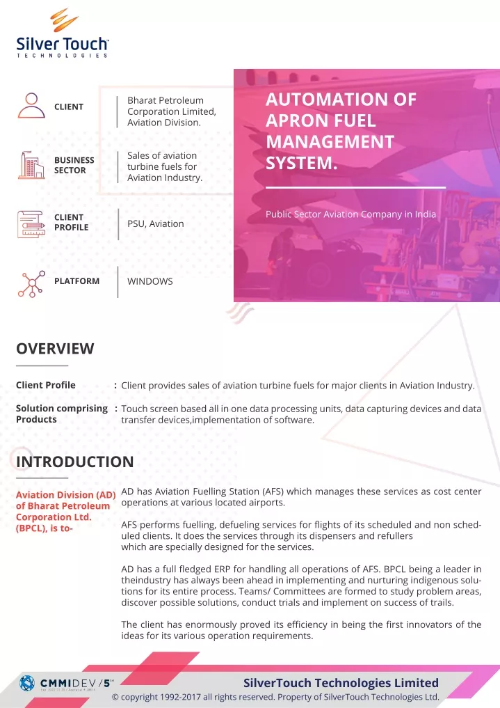 automation of apron fuel management system