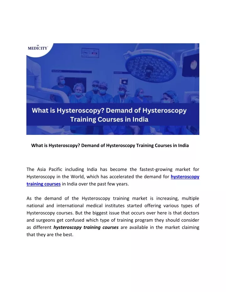 what is hysteroscopy demand of hysteroscopy