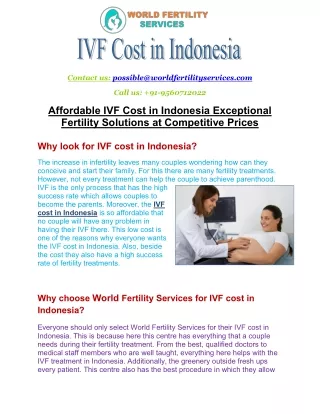 contact us possible@worldfertilityservices com
