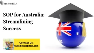 SOP for Australia Streamlining Success