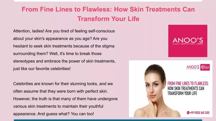 from fine lines to flawless how skin treatments
