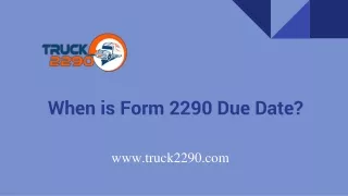 Form 2290 Filing Deadline - Heavy Highway Vehicle Use Tax Return By Income