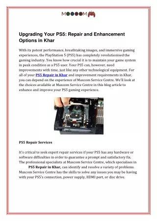 Upgrading Your PS5  Repair and Enhancement Options in Khar (1)