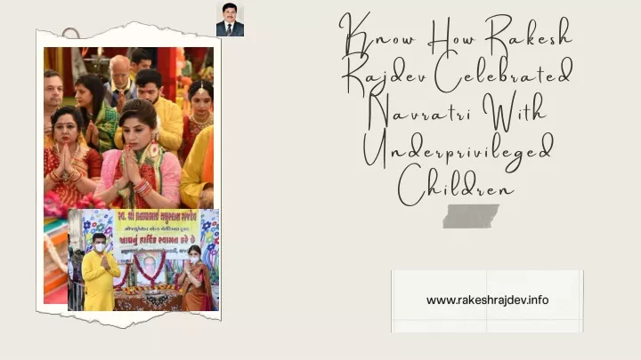 know how rakesh rajdev celebrated navratri with