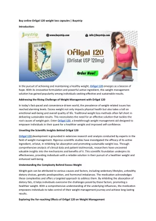 Buy online Orligal 120 weight loss capsules