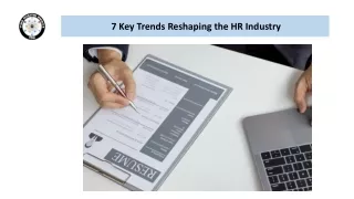 7 Key Trends Reshaping the HR Industry