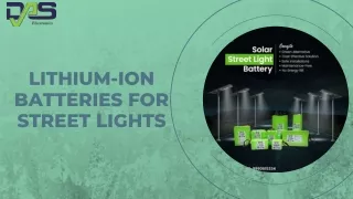 What are the best lithium ion battery manufacturers for street light in India?