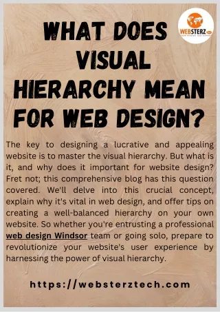 What Does  Visual Hierarchy Mean for Web Design?