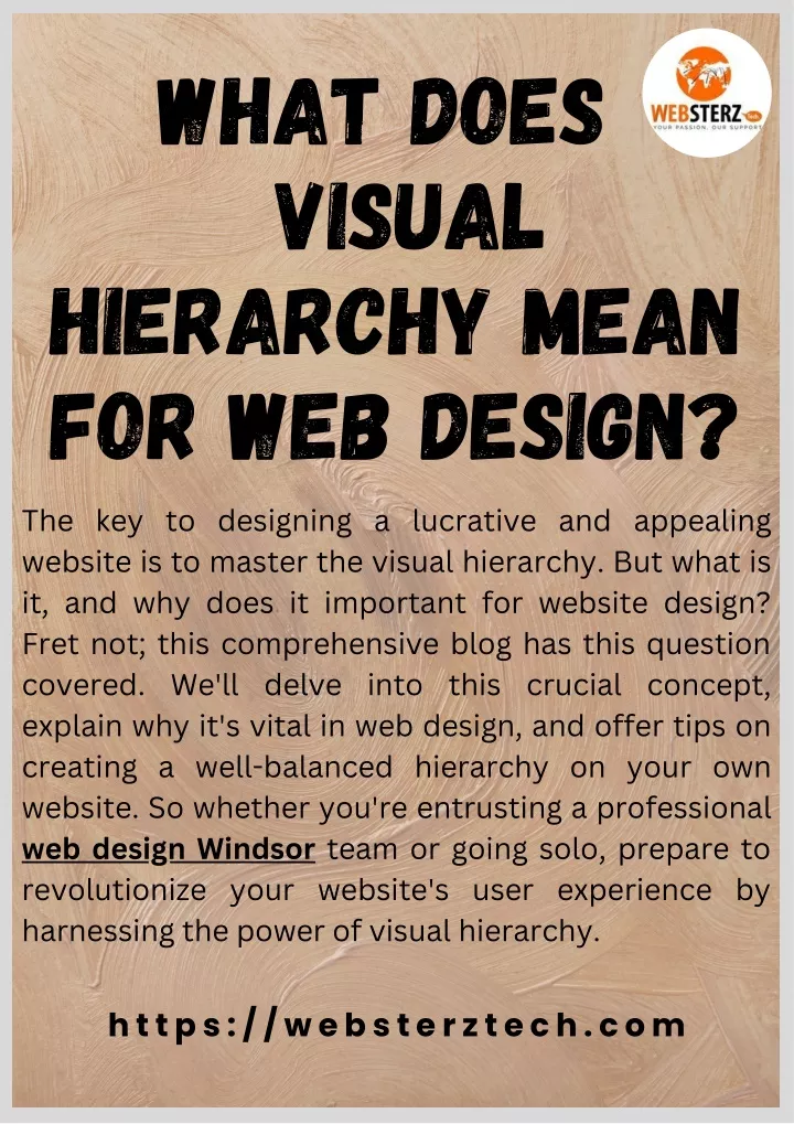 what does visual hierarchy mean for web design
