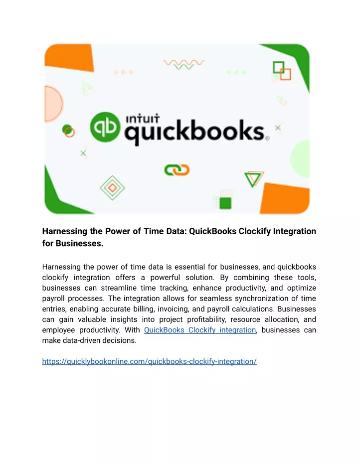 harnessing the power of time data quickbooks