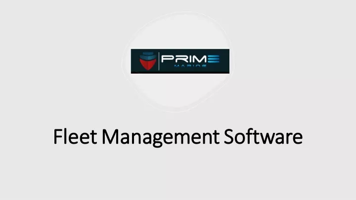 fleet management software fleet management