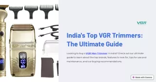 Indias-Top-VGR-Trimmers-The-Ultimate-Guide