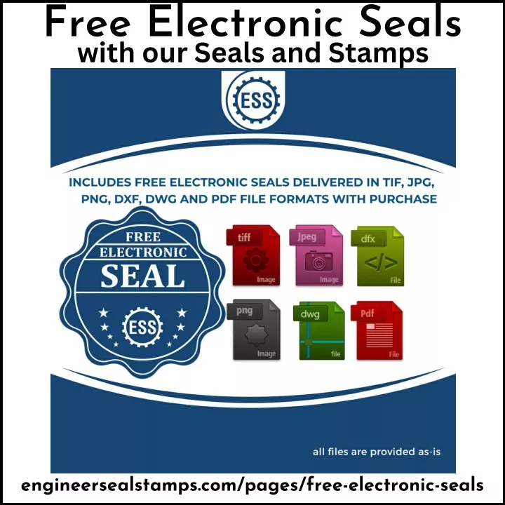 free electronic seals with our seals and stamps