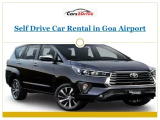 Self Drive Car Rental in Goa Airport