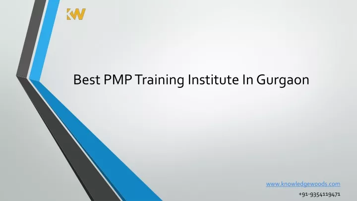 best pmp training institute i n gurgaon