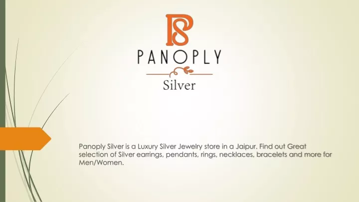 panoply silver is a luxury silver jewelry store