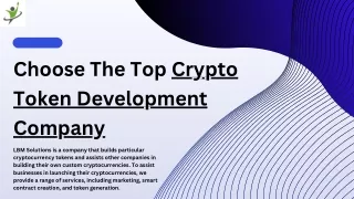 Choose the Top Crypto Token Development Company