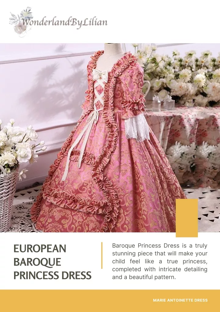 european baroque princess dress