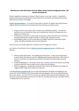 maximise your reach with amazon uk brand registry