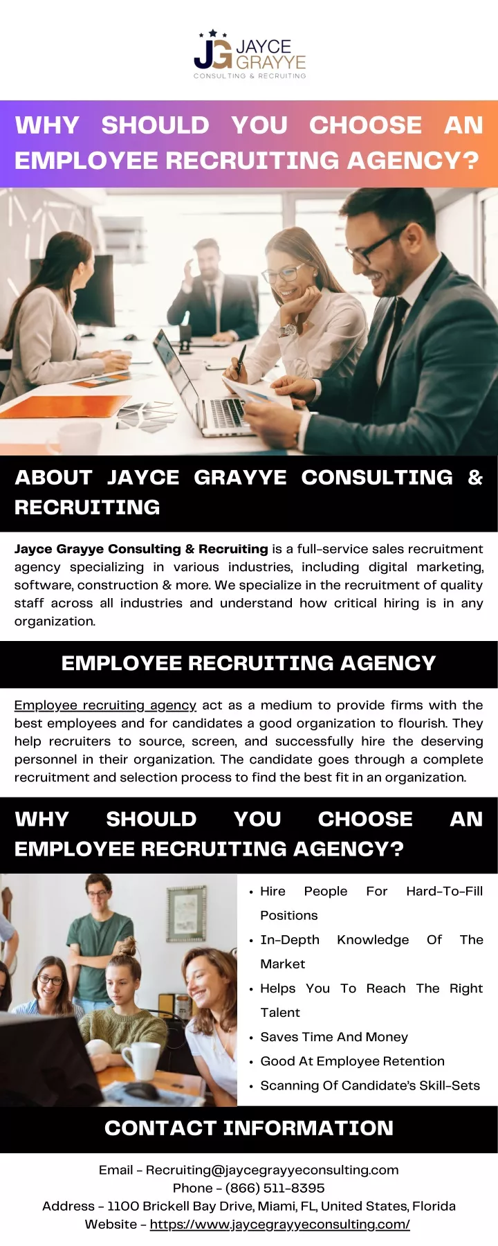 why should you choose an employee recruiting