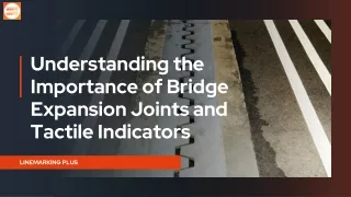 Understanding the Importance of Bridge Expansion Joints and Tactile Indicators