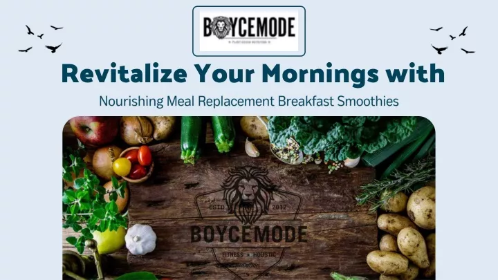 revitalize your mornings with