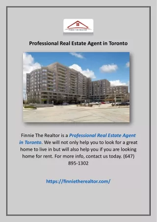 Professional Real Estate Agent in Toronto