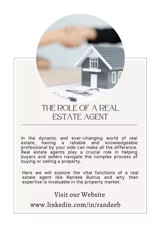 The Role of a Real Estate Agent