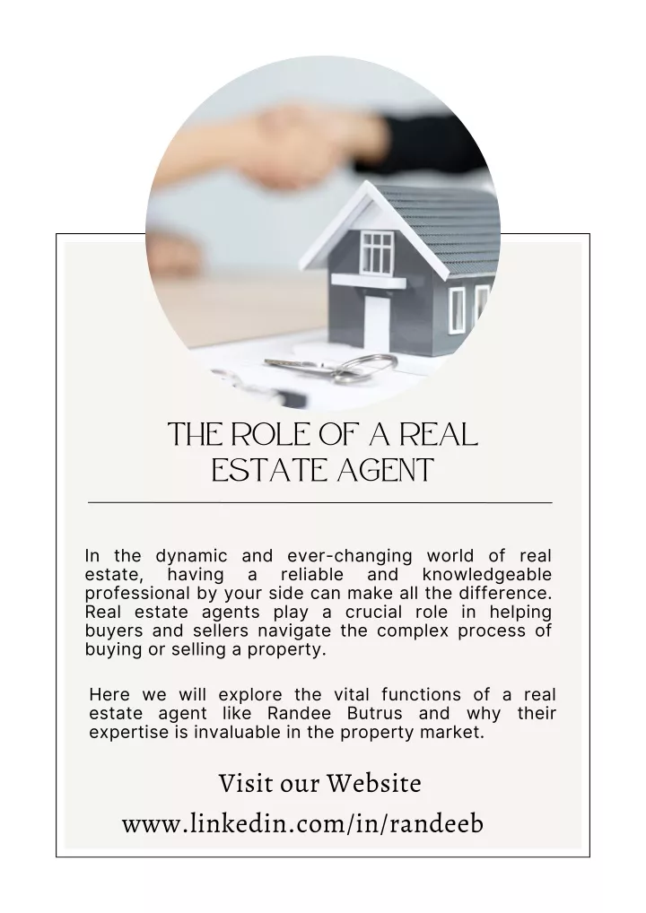 the role of a real estate agent