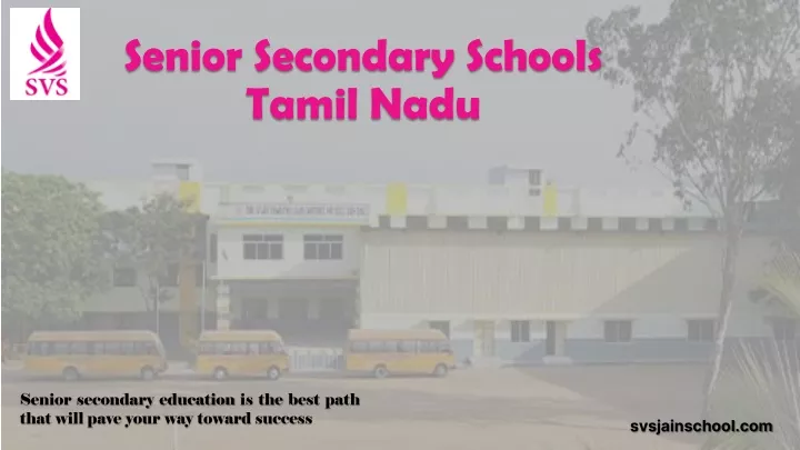 senior secondary schools tamil nadu