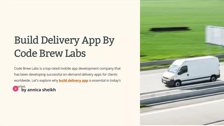 build delivery app by code brew labs