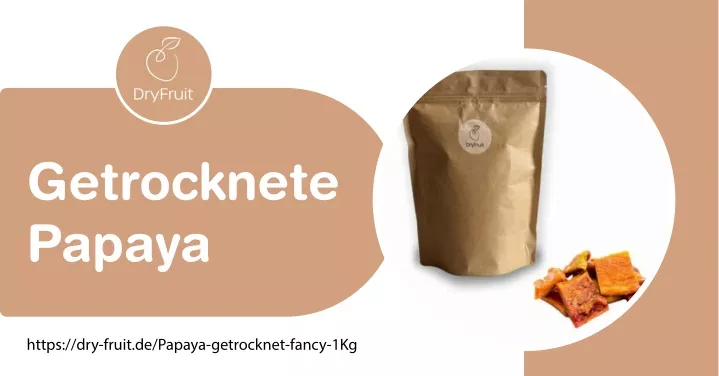 getrocknete papaya