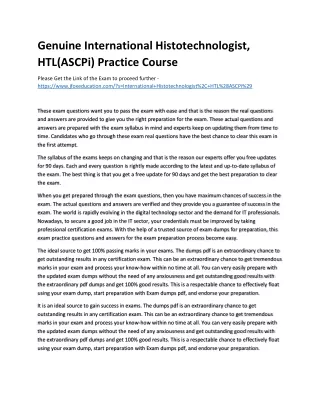 genuine international histotechnologist htl ascpi