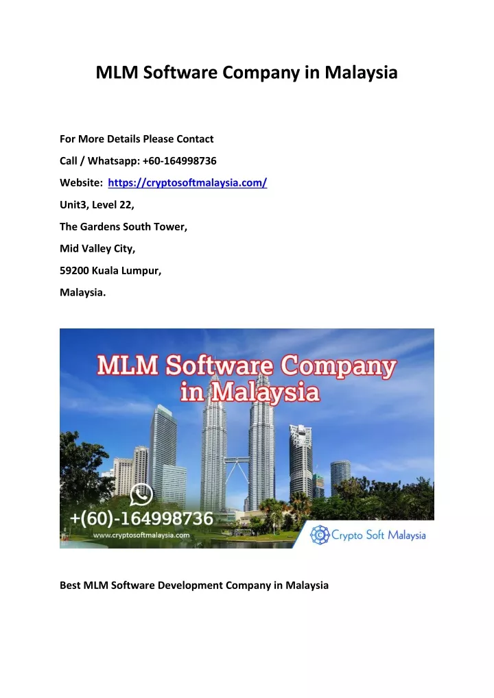 mlm software company in malaysia