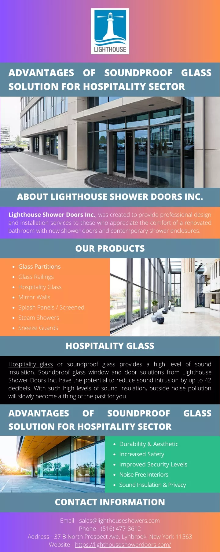 advantages of soundproof glass solution