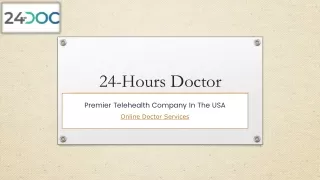 Find the Online Doctor Services- 24hrdoc