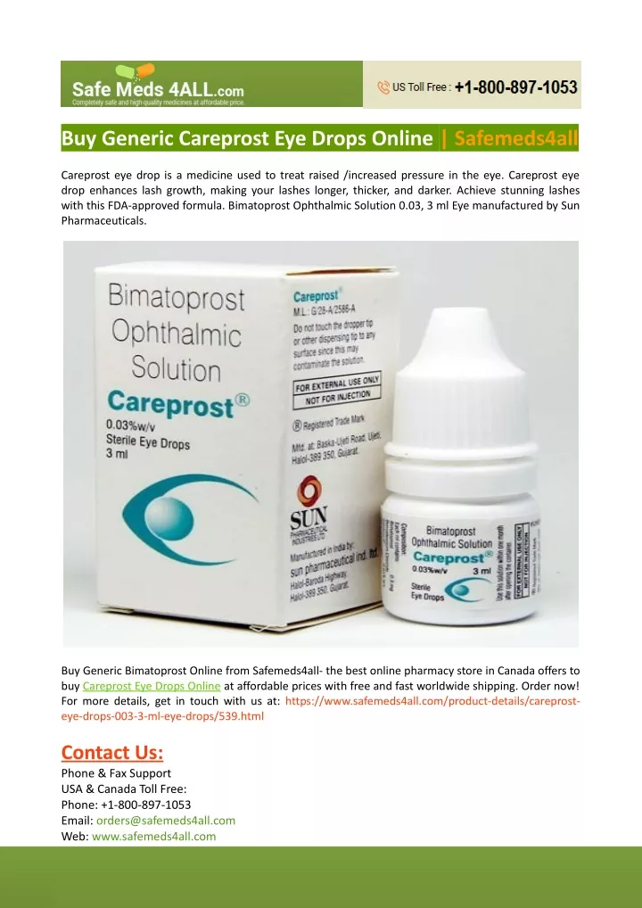 buy generic careprost eye drops online