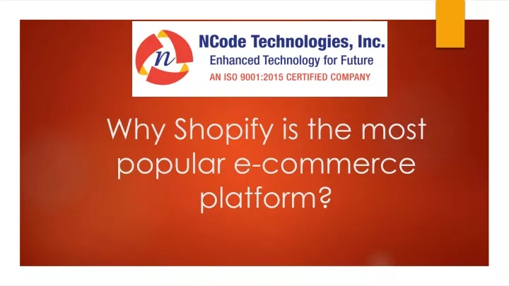 why shopify is the most popular e commerce platform