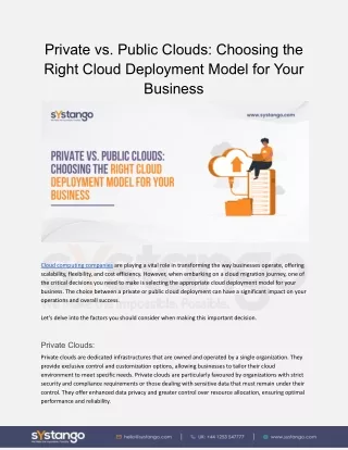Private vs. Public Clouds_ Choosing the Right Cloud Deployment Model for Your Business