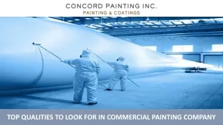 top qualities to look for in commercial painting