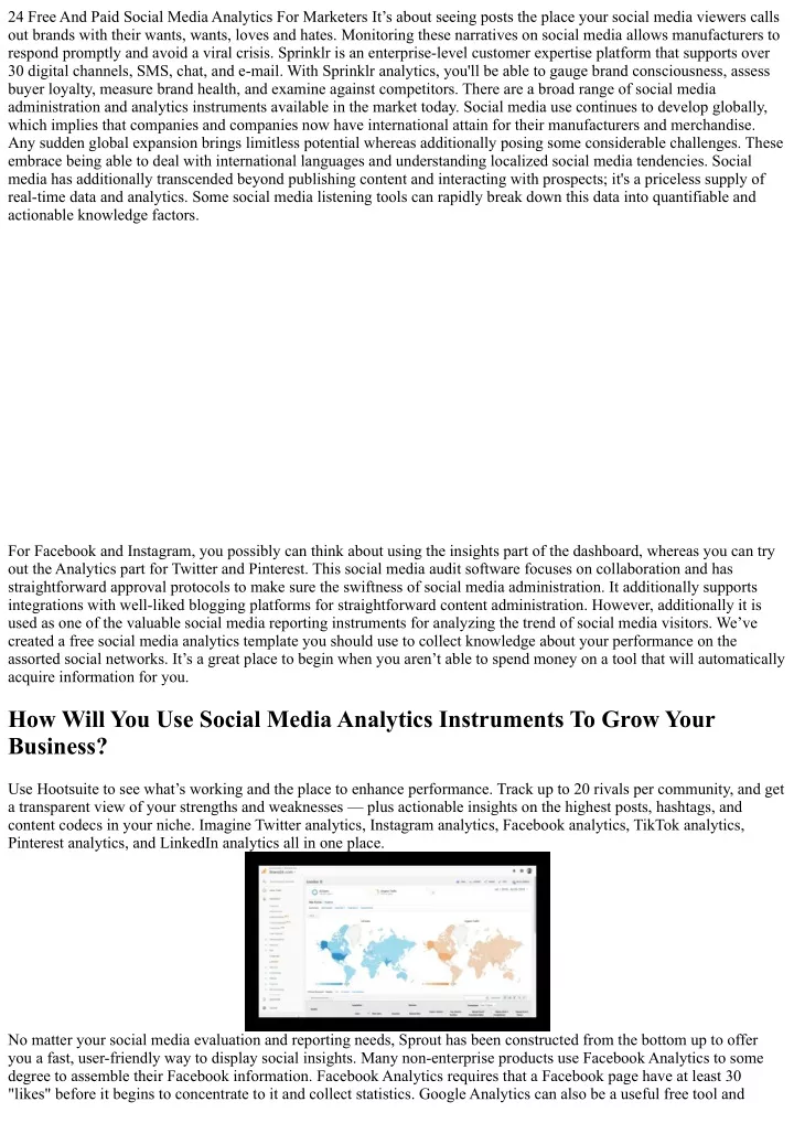 24 free and paid social media analytics