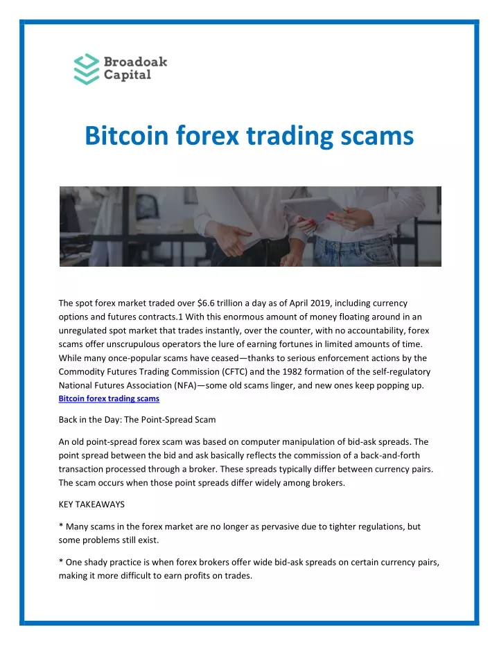 bitcoin forex trading scams