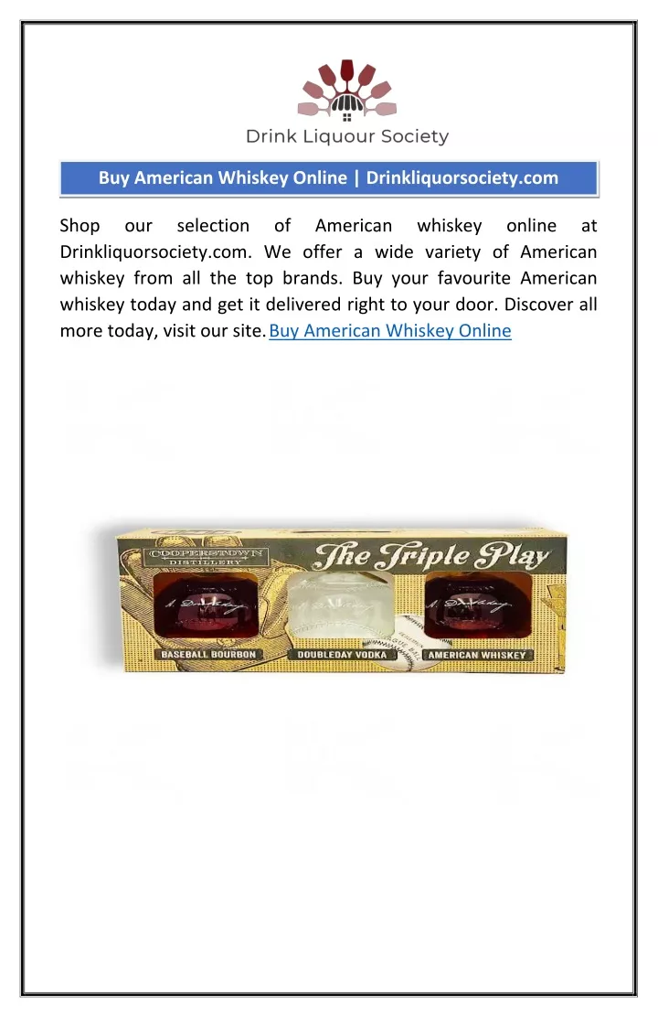 buy american whiskey online drinkliquorsociety com